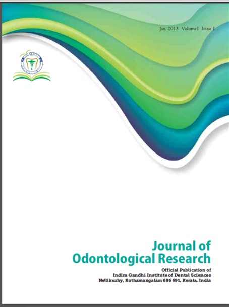 J Odontol Res 2013 Volume 1 Issue 1